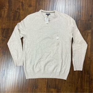 Alfani Crewneck Sweater Pullover Light Beige/Cream Men’s Size Medium NEW NWT.